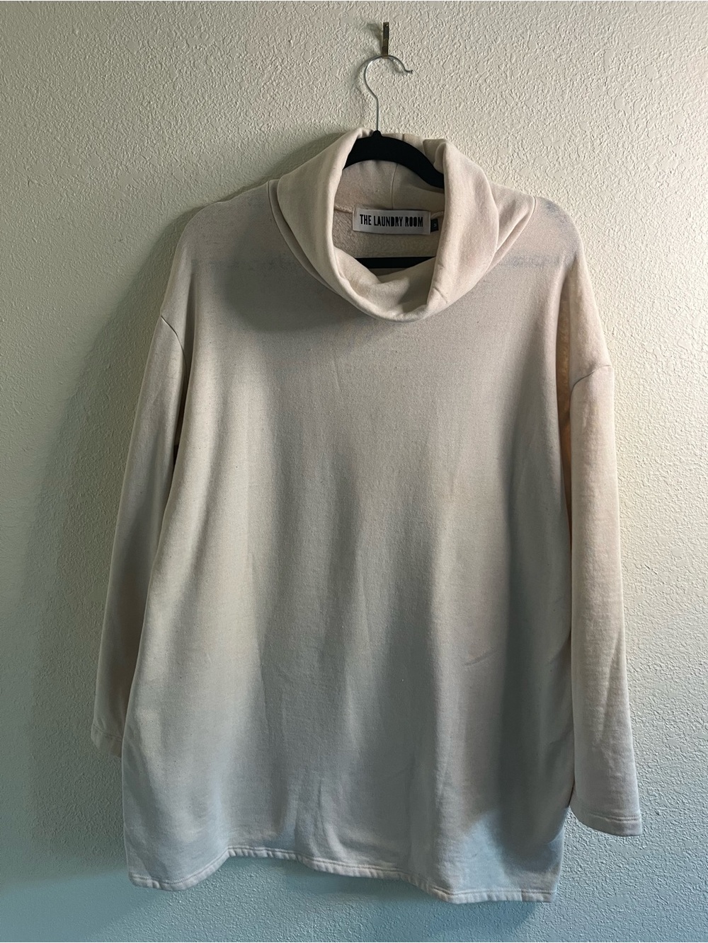 The Laundry Room Cream Cowl-Neck Pullover